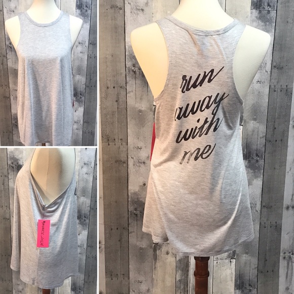 Betsey Johnson Tops - Light heather grey tank top Betsey Johnson NWT